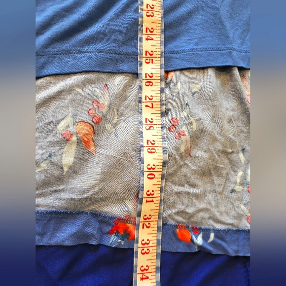 4 for $30 🌈 Ava & Viv hi low floral back short sleeve t-shirt size 4X - Picture 7 of 7